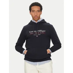TOMMY HILFIGER Majica marine/rdeča/bela