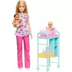 Barbie Igralni komplet - pediatrinja - 1 set.