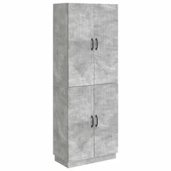 Set ormara 2 pcs Betonska siva Konstruirano drvo