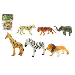 Teddies Živali safari ZOO 6ks plastika 10cm