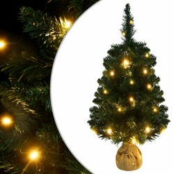 Umjetno božićno drvce sa stalkom LED zeleno 90 cm PVC