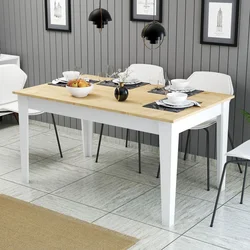 Hanah Home Trpezarijski sto Milan 896, 145x75x88 cm, Beli