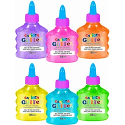 Carioca Glitter Glue 88 ml - Neon