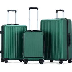 Ryer Set kofera na 4 točkića 36l, 70l, 100l, Sa TSA bravom, Zeleni