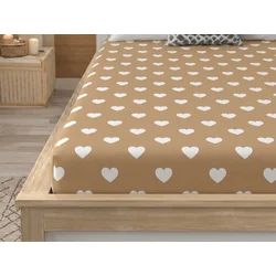 Rjuha iz mikrovlaken CARAMHEART rjava 90x200 cm