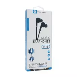 Teracell Slušalice Evolution R6 crne 3.5mm