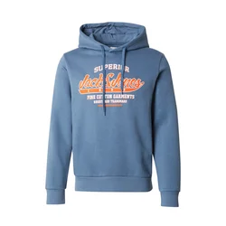 JACK & JONES Majica opal/oranžno rdeča/bela