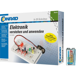 Conrad Components Osnovni komplet za učenje elektronike + 9 V alkalna blok baterija Conrad energy