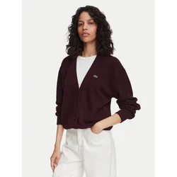 Lacoste Pletena jopica AF4143 Rjava Regular Fit