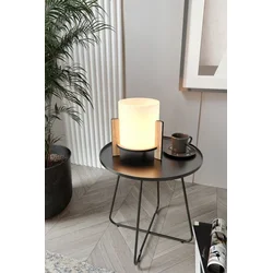 Opviq Stona lampa Pine, 14x16x20 cm, Bež