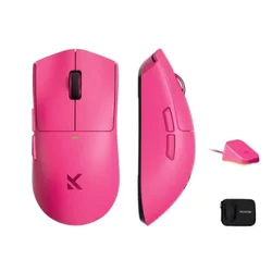 McHose K7 Ultra Rose Red /PAW 3950/8K Hz/Omron Mechanical Bežični gaming miš