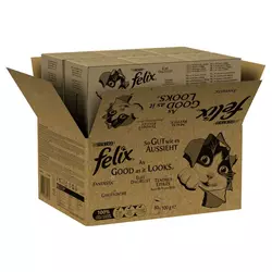 Jumbo pakiranje Felix So gut wie es aussieht vrećice 80 x 85 g - Riblji miks (tuna, losos, bakalar, morski losos)