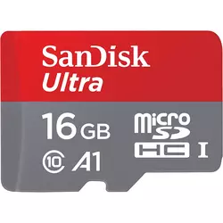 SanDisk memorijska kartica SDSQUAR-016G-GN6MA Ultra Android microSDHC 16GB + SD Adapter + Memory Zone App 98MB/s A1 Class 10 UHS-I