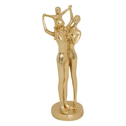 Dekor. figura - porodica Hapi 13.3x6.2x18cm boja zlata Atmosphera