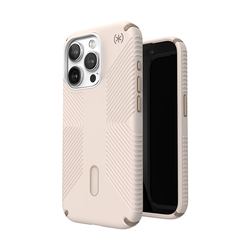 Speck Presidio2 Grip ClickLock MagSafe Apple iPhone 15 Pro (Bleached Bone/Heirloom Gold/Hazel Brown)