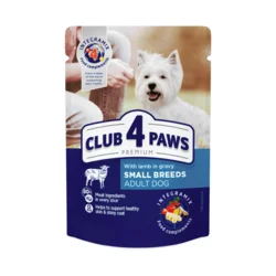 Club 4 Paws Premium vlažna hrana za pse Mini, Jagnjetina, 4x85 g
