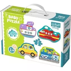 Trefl slagalica, Transportna vozila, 4 slike, 1 godina+, Slagalice za bebe, 36075