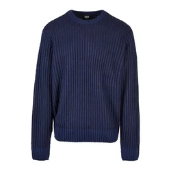Oversized two-tone sweater navy navy