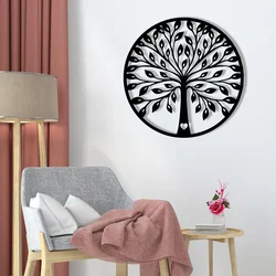 Opviq Zidna dekoracija Sadi, 58x58 cm, 1.2mm, Crna