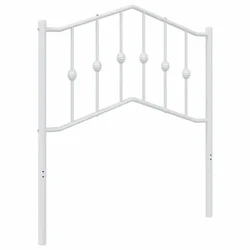 Vidaxl Kovinsko nadomestno vzglavje belo 80 cm