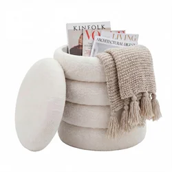 Livetastic TABURE, tekstil krem barve