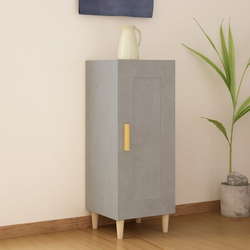 Komoda siva boja betona 34,5x34x90 cm od konstruiranog drva