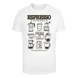 Mister Tee Majica Espresso Yourself Coffee črna/bela