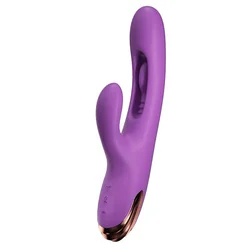Rabbit vibrator z gibljivim prstkom