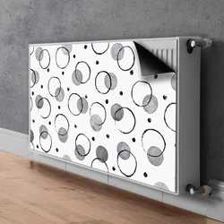 tulup.si Pokrov radiatorja Krogi s črnilom 100x60 cm