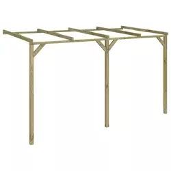vidaXL Lesena prislonska pergola 2 x 4 2,2 m