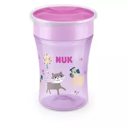 Nuk Magic Cup bočica s poklopcem, 230ml, roza