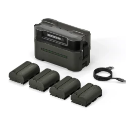 Tilta LP-E6P Charging Station Battery Kit (4 Batteries) - Green