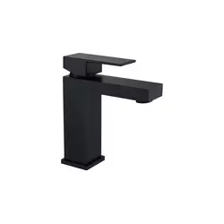 Mexen Cube pipe za umivalnik, črna - 72900-70