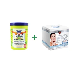 Gel od konoplje + Krema za lice s hijaluronskom kiselinom