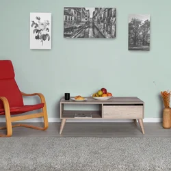 Hanah Home Klub sto Shp-655-Tt-1, 110x42x65 cm, Sivi