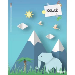 Kolaž papir A3 lepljen