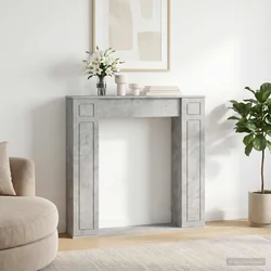 Okvir za kamin Betonska siva 100 x 20 x 100 cm