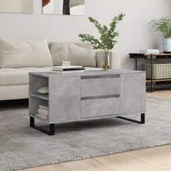 Stolić za kavu boja betona 102x44,5x50 cm od konstruiranog drva