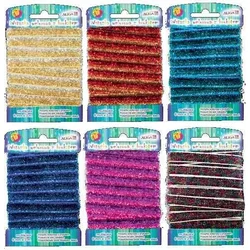 shumee Bleščeč trak 3 m x 1 cm vijoličen