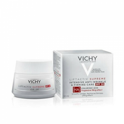 VICHY LIFTACTIV SUPREME Intenzivna dnevna njega protiv bora i za učvršćivanje kože uz SPF 30 i hijaluronsku kiselinu, 50 ml