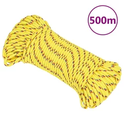 Brodski konop žuti 3 mm 500 m od polipropilena