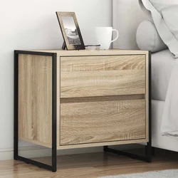 Noćni ormarić 2 pcs Sonoma 50 x 39.5 x 50 cm Konstruirano drvo