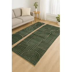 Conceptum Hypnose Tepih BSR-11, Pravougaoni, 100x180 cm, Maslina
