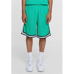 Mens Stripes Mesh Shorts - Green