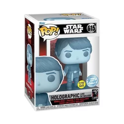 Bobble Figure Star Wars - Return of the Jedi 40th Annyversary POP! - Holographic Luke Skywalker - Glows in the Dark