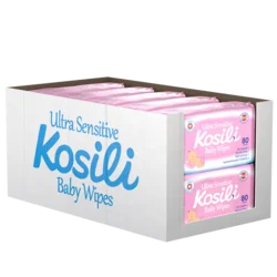 KOSILI Baby vlažne maramice roza 10x80/1 XXL