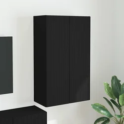 TV zidni ormar Zidne Crna 59,5 x 31 x 100 cm Konstruirano drvo
