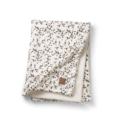 ELODIE DETAILS Pokrivač za bebe Dalmatian Dots, Belo-braon