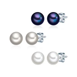 Valero Pearls Uhani indigo/srebrna/biserno bela