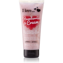 I LOVE Piling za telo Jagoda, 200ml